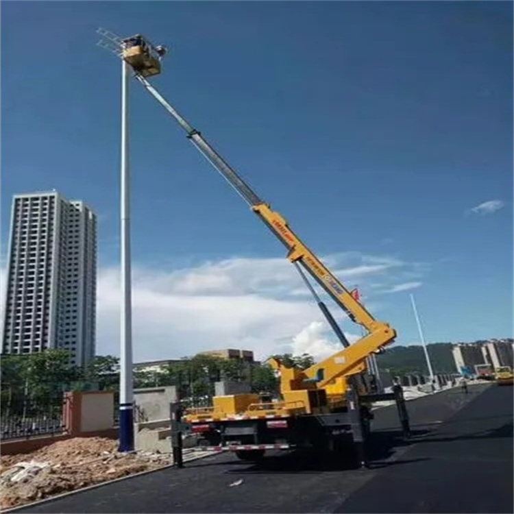 鄂州维修路灯的曲臂升降车出租